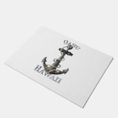 Oahu Hawaii Vacation Nautical Anchor Sailing Deurmat (Schuin)