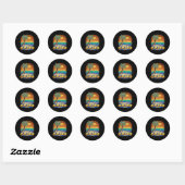 Oahu Hawaii Vintage verontrustend souvenir Ronde Sticker (Vel)