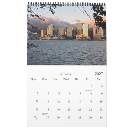 Oahu Hawaii wandkalender Kalender (Jan 2027)