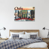 Oahu, HawaiiLarge Letter ScenesOahu, HI Canvas Afdruk (Insitu (Slaapkamer))