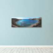 Oahu Oceaan Panoramisch Canvas Afdruk (Insitu (Houten vloer))