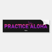 Oahu Practice Aloha PurpleRay Shaka (losse hangen) Bumpersticker (Voorkant)