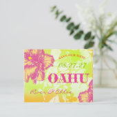 OAHU sparen de Datum Save The Date (Staand voorkant)