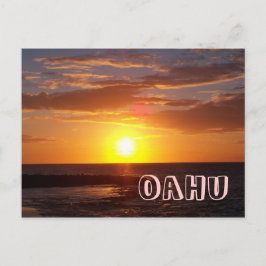Oahu Sunset Briefkaart