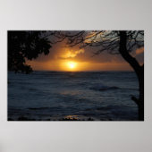 Oahu Sunset Poster (Voorkant)