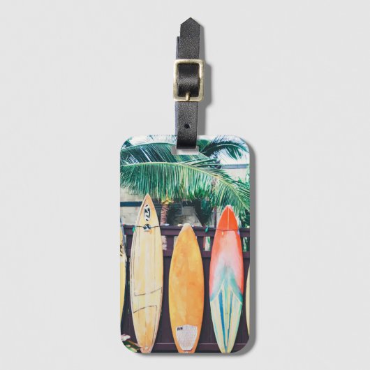Oahu Surfboards | Bagagelabel (Voorkant (verticaal))