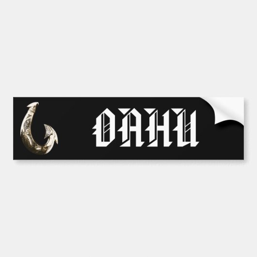 OAHU - Tribal Hook Bumpersticker (Voorkant)