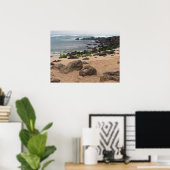 Oahu's Noordkust en Zeeschildpad Poster (Thuiskantoor)