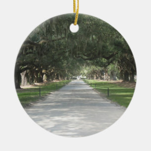 Oak Alley in Boone Hall, Charleston SC Ornament