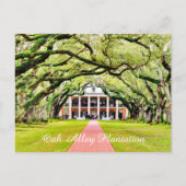 Oak Alley Plantation Briefkaart (Voorkant)
