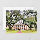Oak Alley Plantation Briefkaart (Voorkant / Achterkant)