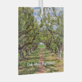 Oak Alley Plantation, Southern Live Oak Trees Glas Ornament (Voorkant Rechts)