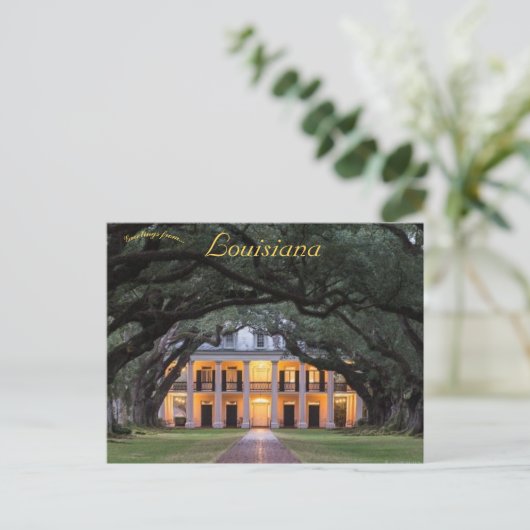 Oak Alley Plantation Vacherie Louisiana Briefkaart (Staand voorkant)