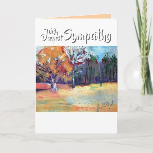 Oak and Friends Landschap met diepste sympathie Kaart (Voorkant)