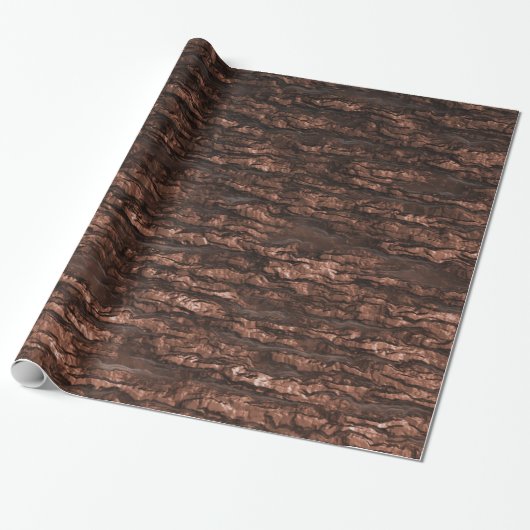 Oak Bark Camo Cadeaupapier (Uitgerold)