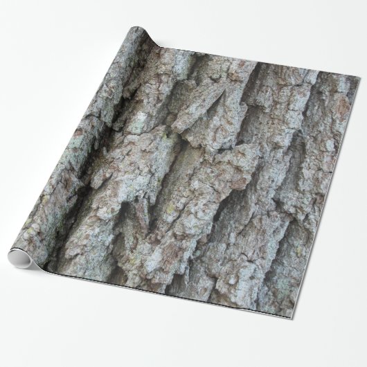 Oak Bark Wrapping Paper (oud, Groeieieikenvangerpa Cadeaupapier (Uitgerold)