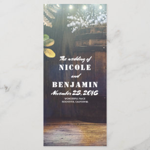 Oak Barrel Rustieke Barn Baby's ademprogramma's Programmakaart