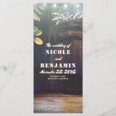 Oak Barrel Rustieke Barn Baby's ademprogramma's Programmakaart (Voorkant)