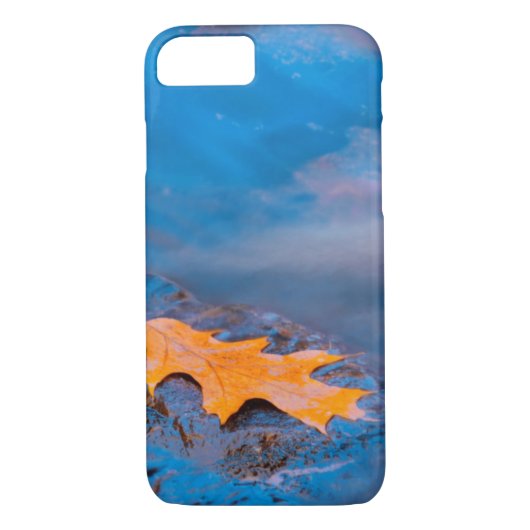 Oak-blad op rots in Rosseau Case-Mate iPhone Case (Achterkant)