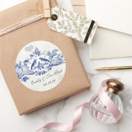 Oak Bomen Schepen Vogels Weddenschappen Ronde Sticker