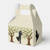 Oak Boom Bride en Groom Favor Cadebox Bedankdoosjes (Achterkant)