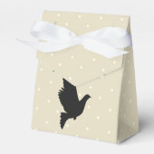 Oak Boom Bride en Groom Favor Tent Box Bedankdoosjes (Voorkant Zijde)