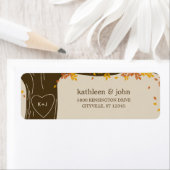 Oak Boom Fall Weddenschappen Adresetiketten Etiket (Insitu)