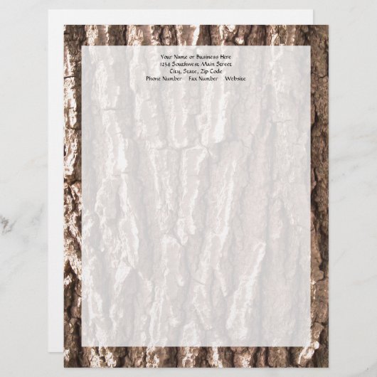 Oak Boom Grafisch Gepersonaliseerd Briefhoofd (Voorkant / Achterkant)