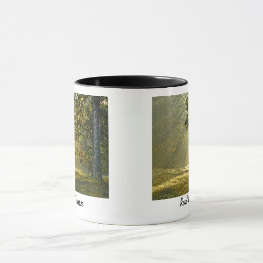 Oak-boom met zondensbloem mok (Midden)