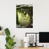 Oak-boom Poster voor bosbouw (Thuiskantoor)
