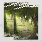 Oak Boom Rustic Enchanted Forest Garden Wedding Kaart (Voorkant / Achterkant)