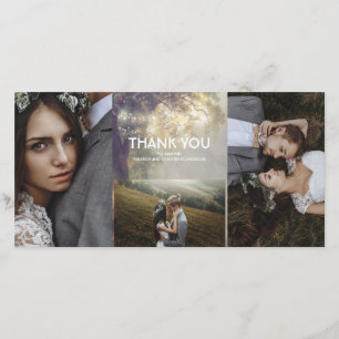 Oak Boom Rustic Weddenschap Hartelijk dank Bedankkaart