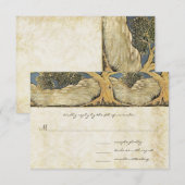 Oak Boom Verstoorde metaalelegantie RSVP Kaartje (Voorkant / Achterkant)