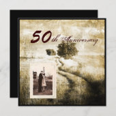 oak - boomland western 50ste trouwdag kaart (Voorkant / Achterkant)