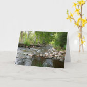 Oak Creek en Mallard Ducks Natuur Fotografie Kaart (Gele Bloem)