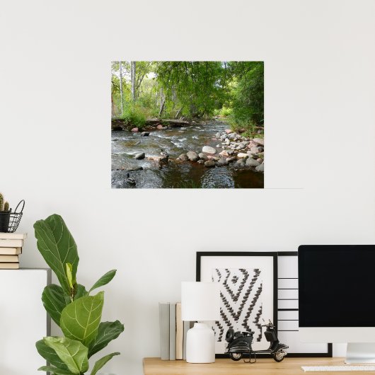 Oak Creek en Mallard Ducks Natuur Fotografie Poster (Thuiskantoor)