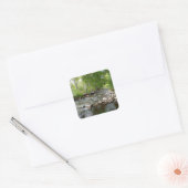 Oak Creek en Mallard Ducks Natuur Fotografie Vierkante Sticker (Envelop)