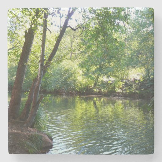 Oak Creek I in Sedona Arizona Natuur Fotografie Stenen Onderzetter (Voorkant)