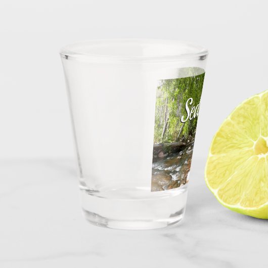 Oak Creek II in Sedona Arizona Natuur Fotografie Shot Glas (Links)