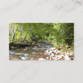 Oak Creek II in Sedona Arizona Natuur Fotografie Visitekaartje (Achterkant)