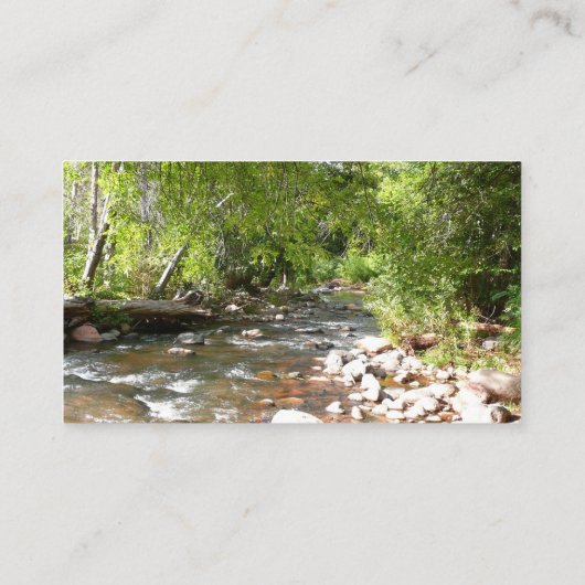 Oak Creek II in Sedona Arizona Natuur Fotografie Visitekaartje (Achterkant)