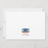 Oak Dragon & chipmunk - Hartelijk dank Bedankkaart (Achterkant)