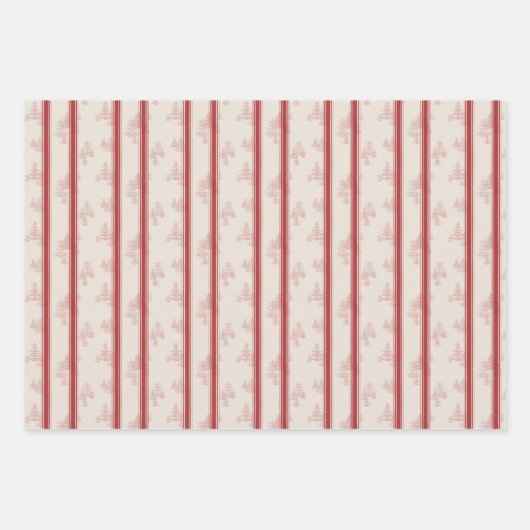 Oak en Elk vakantiestokje in Brick Red Inpakpapier Vel (Voorkant 3)