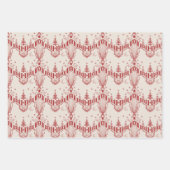 Oak en Elk vakantiestokje in Brick Red Inpakpapier Vel (Voorkant 2)