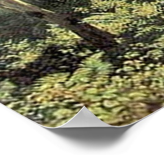 Oak Forest | Landschapsolie Poster (Hoek)