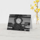 "Oak Grove Clock" Verjaardagskaart Kaart (Gele Bloem)