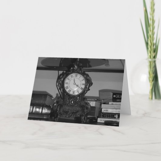 "Oak Grove Clock" Verjaardagskaart Kaart (Voorkant)