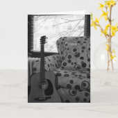 "Oak Grove Gitaar" Verjaardagskaart Kaart (Gele Bloem)