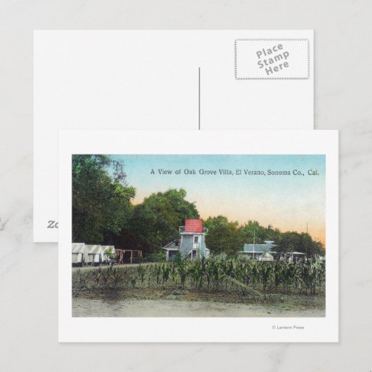 Oak Grove Villa SceneEl Verano, CA Briefkaart (Voorkant / Achterkant)