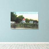 Oak Grove Villa SceneEl Verano, CA Canvas Afdruk (Insitu (Houten vloer))